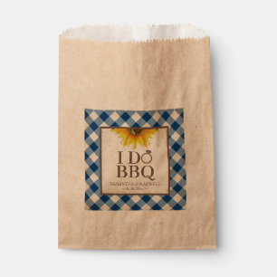 I Do BBQ Gingham and Sunflower Favour Bags