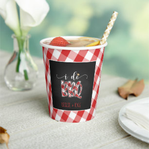 I Do BBQ Paper Cup - Custom