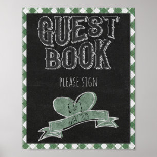 I Do BBQ Party Guest Book Bridal Shower Sign