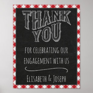 I Do BBQ Party Thank You From Newlyweds Sign