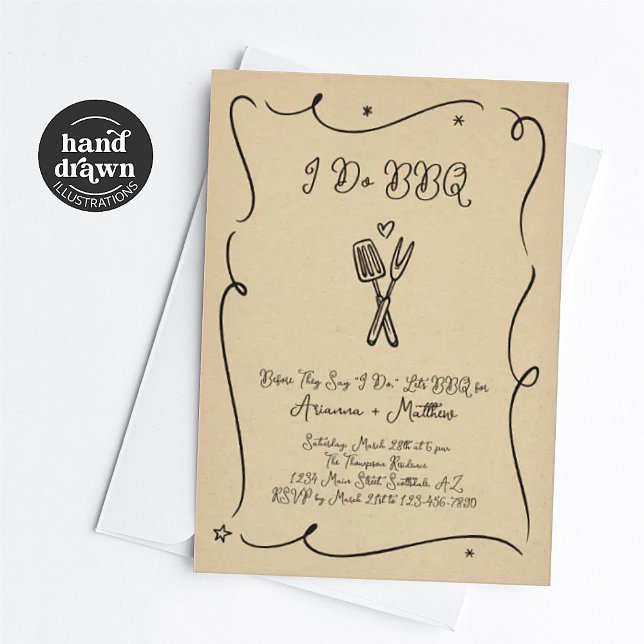 I Do BBQ Rehearsal Dinner Invitation (Creator Uploaded)