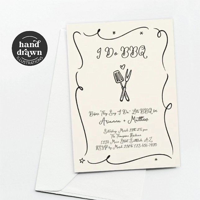 I Do BBQ Rehearsal Dinner Invitation (Creator Uploaded)