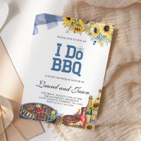 I Do BBQ Rustic Sunflower Engagement Party