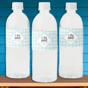 I Do BBQ Water Bottle Label