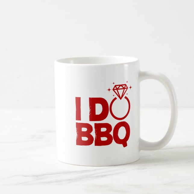I Do Bbq Wedding Party Rehearsal Dinner Bridal Sho Coffee Mug (Right)