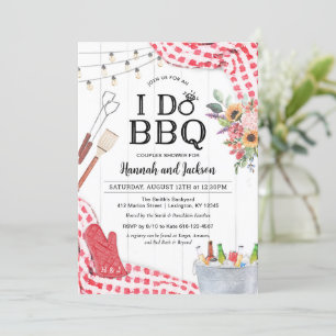 I Do BBQ Wedding Shower Invitation