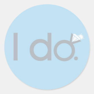 I do BLING! Classic Round Sticker