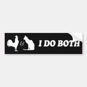 I DO BOTH -.png Bumper Sticker