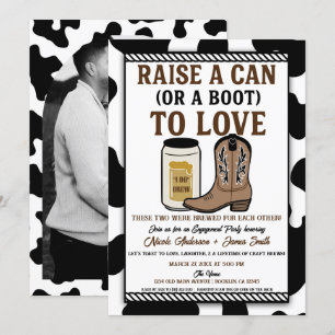 "I Do Brew" Country Western Engagement Party Invitation