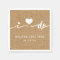 I Do Burlap Rustic Wedding Paper Napkin