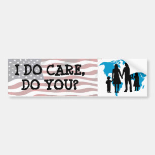I do Care do you? Mocking Melania Bumper Sticker