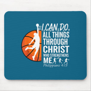 I Do Christian Basketball Philippians 4 13 Mouse Mat