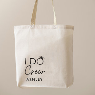 I Do Crew Bachelorette Favour Name Tote Bag