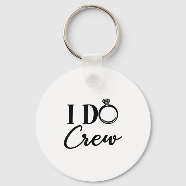 I Do Crew, Bachelorette Party, Matching, Group Bri Key Ring (Front)