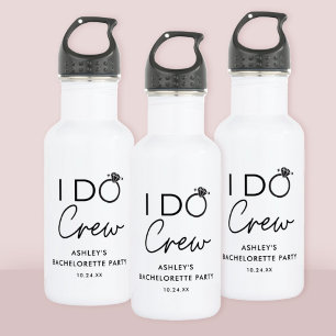 I Do Crew Bridal Party Bachelorette Party Favours 532 Ml Water Bottle