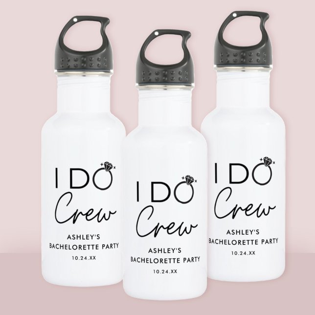 I Do Crew Bridal Party Bachelorette Party Favours 532 Ml Water Bottle (Creator Uploaded)