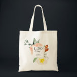 I Do Crew Pastel Watercolor Flowers Bridal Party Tote Bag<br><div class="desc">This beautiful bible "I DO Crew" tote bag features coral and cream watercolor peony flowers with elegant calligraphic and simple block fonts. Personalise each one with the name of the bridesmaid for a thoughtful gift.</div>