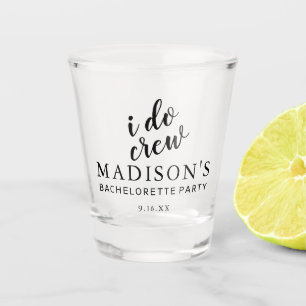 I Do Crew  Personalised Wedding Shot Glass