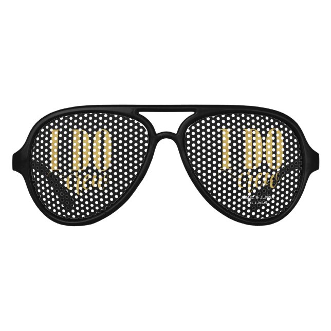 I Do Crew Wedding Party Gifts Aviator Sunglasses (Front)