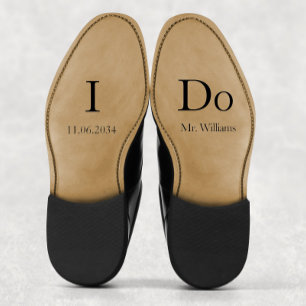 I Do Groom Wedding Shoes Custom Vinyl