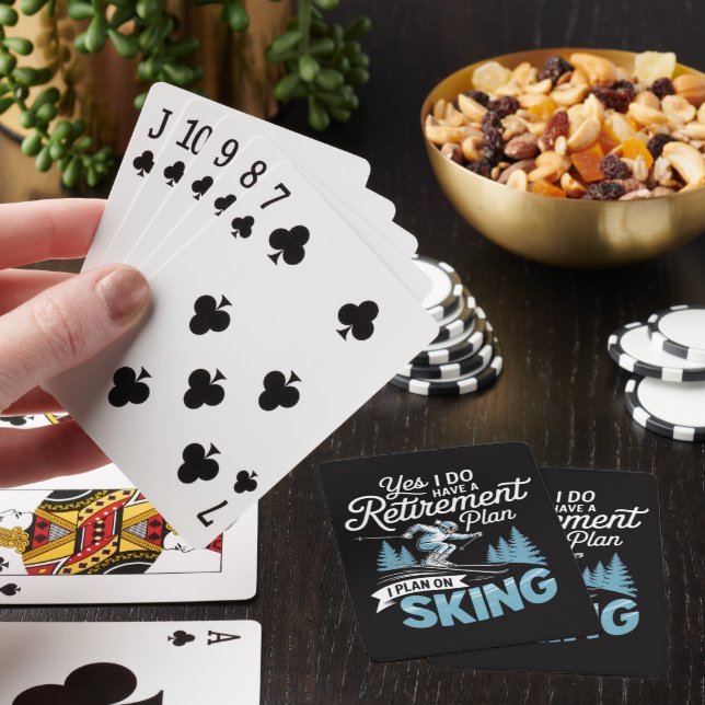 I Do Have A Retirement Plan - Skiing Lover Playing Cards (In Situ)