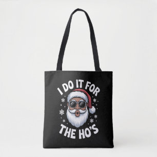 I Do It For The Hos Christmas African American Tote Bag