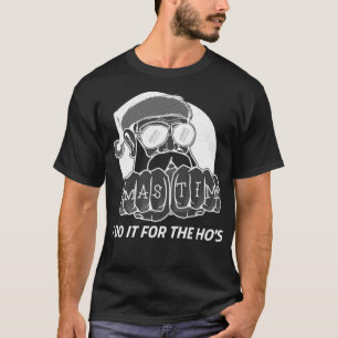 I do it for the Hos Funny Gangster Santa Christmas T-Shirt