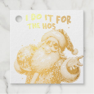 I Do It for the Ho's, Retro Santa Favour Tags