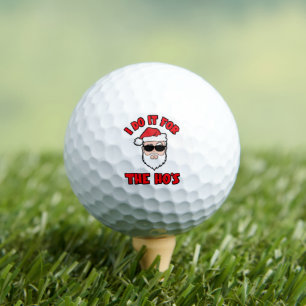 I DO IT FOR THE HO'S Santa Screwball Graphics Golf Balls