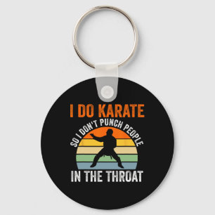 I Do Karate So I Don't Punch People Martial Arts Key Ring