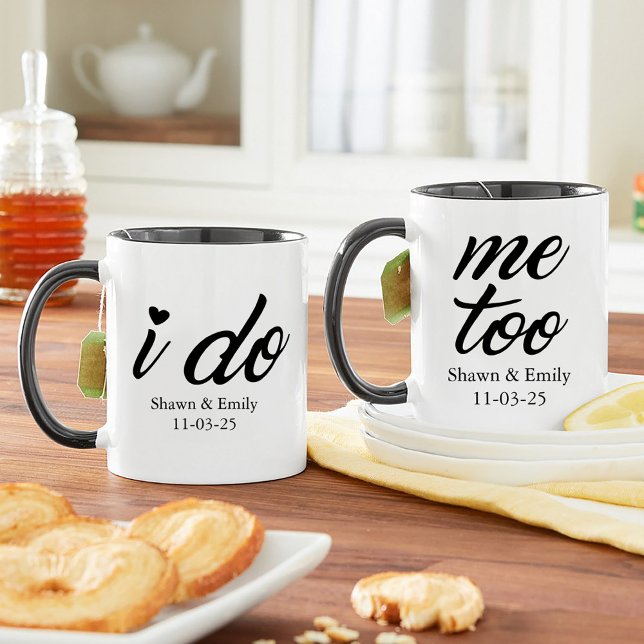 I Do, Me Too Wedding Marriage Wife Husband Couple Mug (Creator Uploaded)