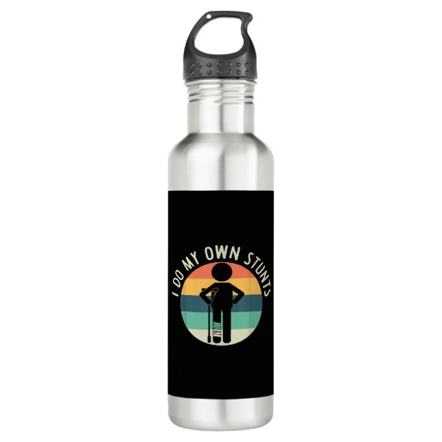 i do my own stunts 710 ml water bottle (Front)