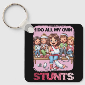 I Do My Own Stunts Broken Arm Get Well Soon Arm In Key Ring