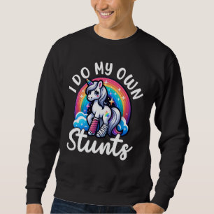 I Do My Own Stunts Broken Arm Gifts For Kids Sweatshirt