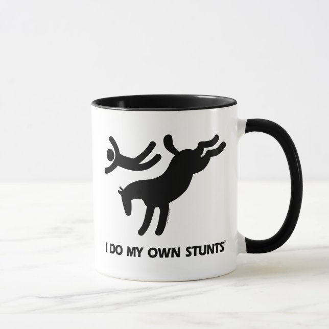 I Do My Own Stunts™  Horse: humourous picture of a Mug (Right)