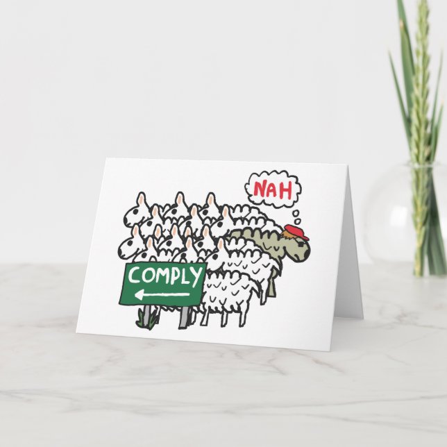 I Do Not Comply Card (Front)