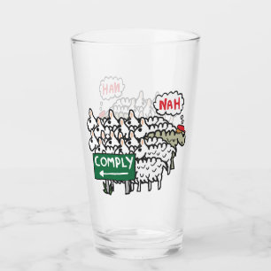 I Do Not Comply Glass