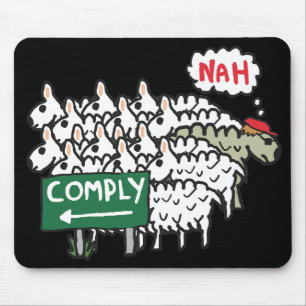 I Do Not Comply Mouse Mat