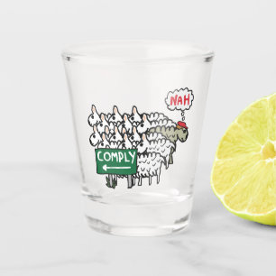 I Do Not Comply Shot Glass