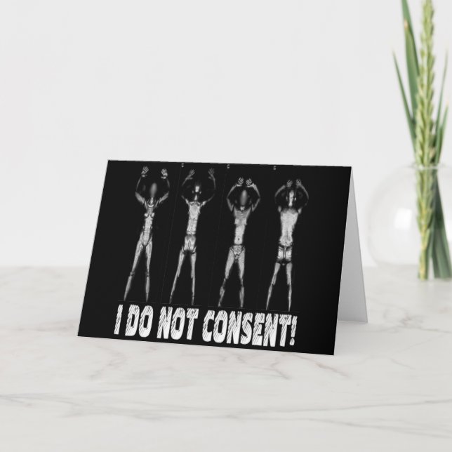 I DO NOT CONSENT BODY SCANNERS CARD (Front)