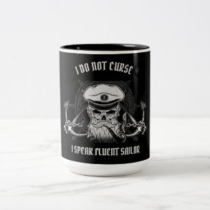 I DO NOT CURSE Two-Tone COFFEE MUG