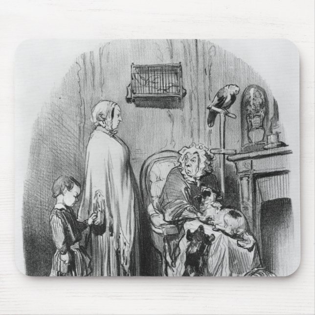 I do not hire people with children mouse mat (Front)