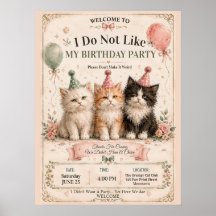 I Do Not Like My Birthday Party Welcome