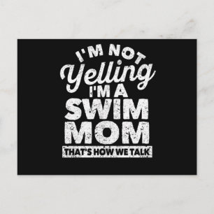 I do not scream, I am a swimming mother Postcard