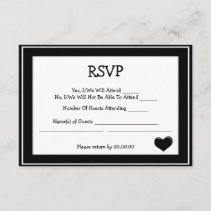 i do rsvp card