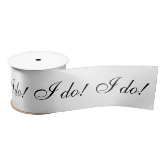 I do! satin ribbon