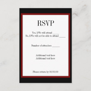 I Do Speech Bubble RSVP Card