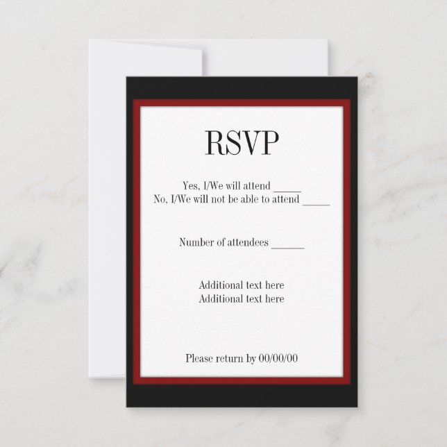I Do Speech Bubble RSVP Card (Front)