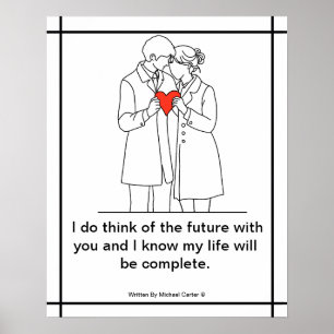 I do think of the future with you__Poster Poster