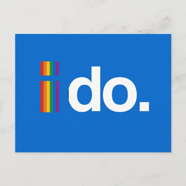 I DO WANT TO MARRY.png Postcard (Front)